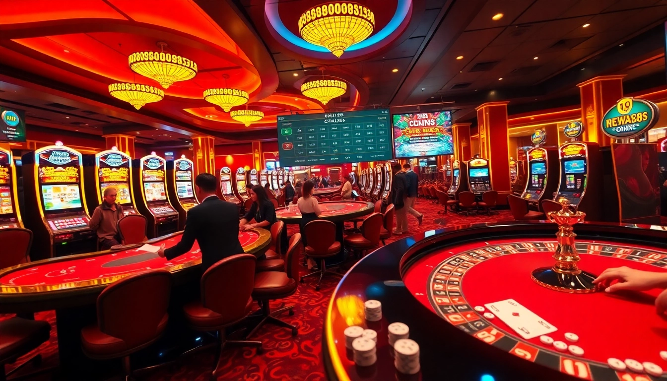 Experience the excitement of new88 online with players at a vibrant casino table, engaging in thrilling gambling activities.