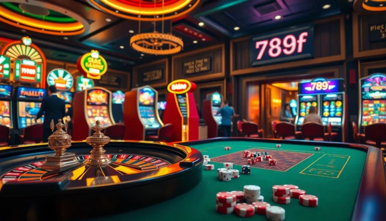 Experience the thrill of gambling at 789f with vibrant casino tables full of action and excitement.